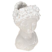 Artikel Skulptur Frauenbüste Steinguss Grau Antik Vase 15×14×25cm