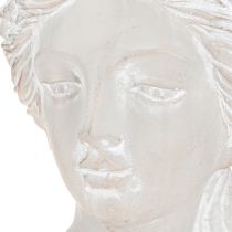 Artikel Skulptur Frauenbüste Steinguss Grau Antik Vase 15×14×25cm