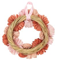 Artikel Blumenkranz Sola-Holz, hängend 25cm, Innenbereich