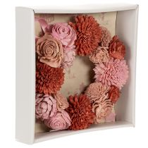 Artikel Blumenkranz Sola-Holz, hängend 25cm, Innenbereich