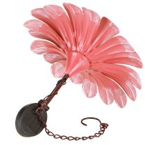 Artikel Solar LED Blume Gartenleuchte Rosa Metall Outdoor Solar-Gartenbeleuchtung