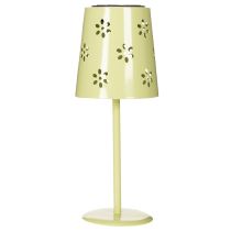 Artikel Solar Tischleuchte LED mit Blumenmuster 28cm Grün Wetterfest Outdoor Dekoration
