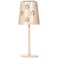 Artikel Tischlampe Solar Außen Gartenbeleuchtung mit Blumenmuster 28cm LED