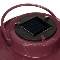 Artikel Solarbetriebene Metalllaterne 25 cm mit Blattdesign für stimmungsvolle Außenbeleuchtung