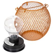 Artikel Solarlaterne LED aus Metall mit warmweißem Licht für stilvolle Gartenbeleuchtung 12 cm
