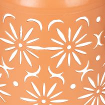 Artikel Solar Gartenlaterne mit floralem Muster, warmweißer LED und 26cm Höhe