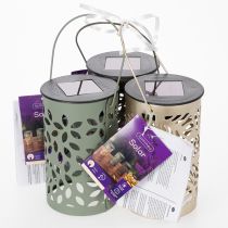 Artikel Solarlaternen Set 3er für Gartenbeleuchtung mit warmweißem LED-Licht und filigranem Muster