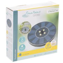 Artikel Solar Gartenpumpe Schwimmend mit LED für Teiche und Dekorative Wasserspiele 16cm