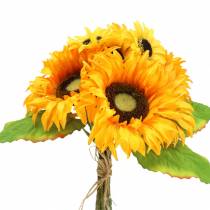 Deko-Strauß Sonnenblumen Bund Gelb 30cm