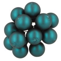Artikel Mini Weihnachtskugeln Glas 20mm Opalblau Glänzend Matt 140 Stück