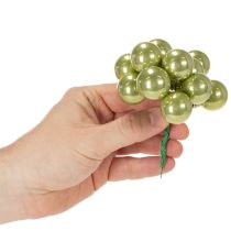 Artikel Mini Weihnachtskugeln am Draht 25mm Bunt 140 Stück aus Glas