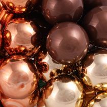 Artikel Glas-Spiegelbeeren im Trio Gold, Braun, Apricot für Weihnachtsdeko, Ø20mm, 140 Stück