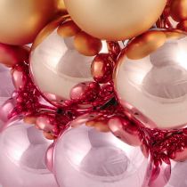Artikel Glänzende Spiegelbeeren Glaskugeln in Rosa & Apricot Ø40mm - 36er Set zur edlen Festdeko