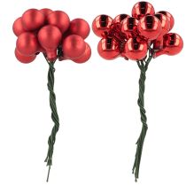 Artikel Spiegelbeeren Rot Matt, Glänzend Ø1,5cm 140St