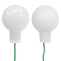 Artikel Spiegelbeeren Ø2cm Weiß matt, glänzend 140St