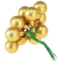 Artikel Mini Christbaumkugeln Glas Spiegelbeeren Gold Ø20mm 140 Stück Deko