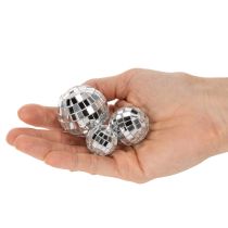 Artikel Dekorations-Spiegelkugeln Glas Silber 2–4 cm 50 Stück