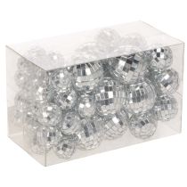 Artikel Dekorations-Spiegelkugeln Glas Silber 2–4 cm 50 Stück