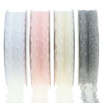 Spitzenband mit Wellenrand 25mm 20m