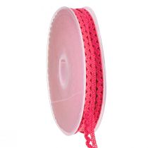 Dekoband Pink Schmuckband Zierband Spitze B9mm L20m