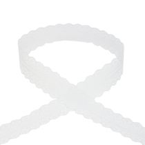 Spitzenband Geschenkband Weiß Dekoband Spitze 28mm 20m
