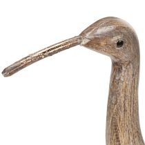 Artikel Stilvolle Vogel Dekofigur aus Holz und Metall 34cm für Innen- und Außenbereich