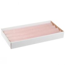 Artikel Rosa Stabkerzen 34x300mm, durchgefärbt, lange Brenndauer, 4er Set – Für atmosphärische Dekorationen