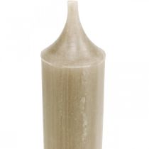 Artikel Stabkerzen kurz Kerzen Braun Herbstdeko Ø21/110mm 6 St