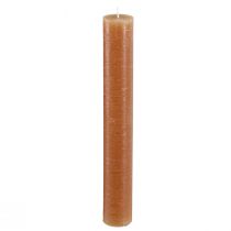 Artikel Stabkerzen Caramel-Farbe 34x240mm Langbrenner 4er Set für stilvolles Ambiente
