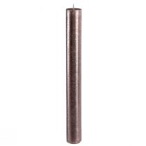 Artikel Stabkerzen Kupfer Marmoroptik 34x300mm für festliche Dekoration, 4er Set