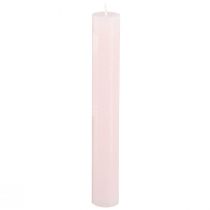Artikel Durchgefärbte Stabkerzen Rosa 34x240mm 4er-Set für stilvolle Dekorationen