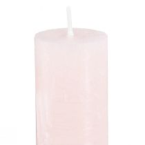 Artikel Durchgefärbte Stabkerzen Rosa 34x240mm 4er-Set für stilvolle Dekorationen