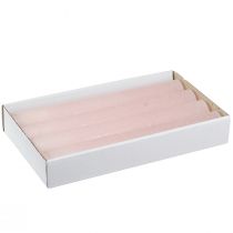 Artikel Durchgefärbte Stabkerzen Rosa 34x240mm 4er-Set für stilvolle Dekorationen