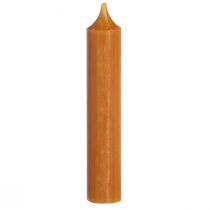 Artikel Kurze Stabkerzen Karamell 21x110mm 6 Stück für festliche Atmosphäre und Tischdeko
