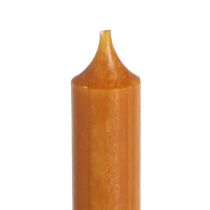 Artikel Kurze Stabkerzen Karamell 21x110mm 6 Stück für festliche Atmosphäre und Tischdeko