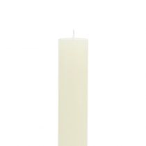 Artikel Stabkerzen durchgefärbt Creme 34mm x 240mm 4 St