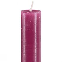 Artikel Elegante Durchgefärbte Stabkerzen Berry 21x240mm, 12er Set