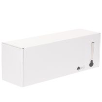 Artikel Stabkerzenhalter Metall mit Glaszylinder 31cm Schwarz/Transparent
