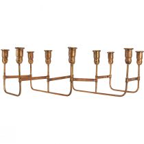 Artikel Goldener Kerzenleuchter Antik-Look - 10 Stabkerzen - 46x46x16,5cm - Festlich & Elegant