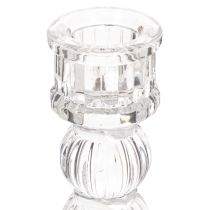 Artikel Kerzenhalter Glas transparent 12cm 2er-Set Tischdekoration