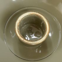 Artikel Eleganter Stabkerzenhalter Metall Grau Gold 9,5cm Hoch