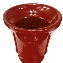 Artikel Stabkerzenhalter Rot Metall Ø8,5cm H7cm - Ideal für stilvolle Dekoration