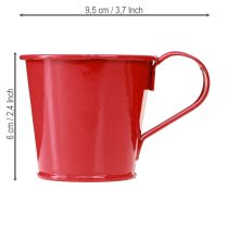 Artikel Stabkerzenhalter Rot Metall Retro Tasse Weihnachten 6er Set