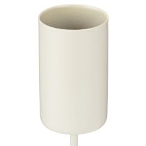 Artikel Stabkerzenhalter Cremebeige Metall mit Stab 11 cm Ø22mm – Set aus 4