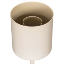 Artikel Stabkerzenhalter mit Glaszylinder 45 cm Innenbereich Metall Taupe