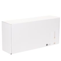 Artikel Kerzenhalter mit Glaszylinder und Metallfuß 50cm Taupe