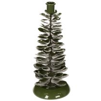 Artikel Kerzenhalter Metall Tannenbaum-Form Grün 28cm Innenbereich