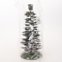 Artikel Kerzenhalter Metall Tannenbaum-Form Grün 28cm Innenbereich