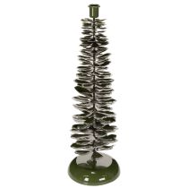 Artikel Kerzenständer Metall Tannenbaum-Optik Grün 45 cm