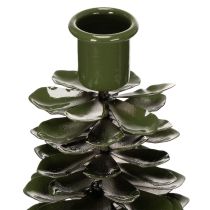 Artikel Kerzenständer Metall Tannenbaum-Optik Grün 45 cm